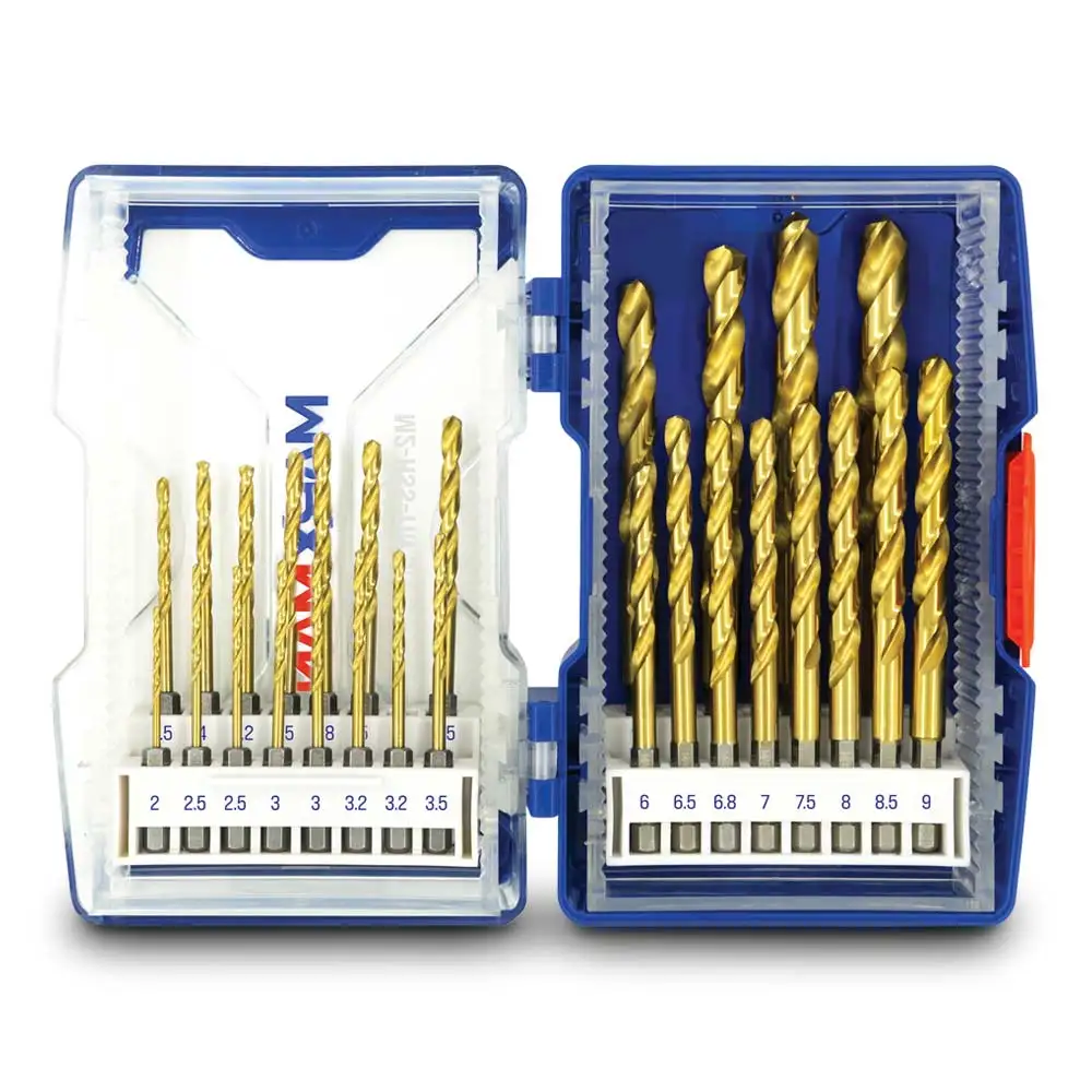 MARXMAN 2-13mm 1/4-Hex HSSTIN Q/C Drill Bit Set - 27 Piece MHSSHX27PC
