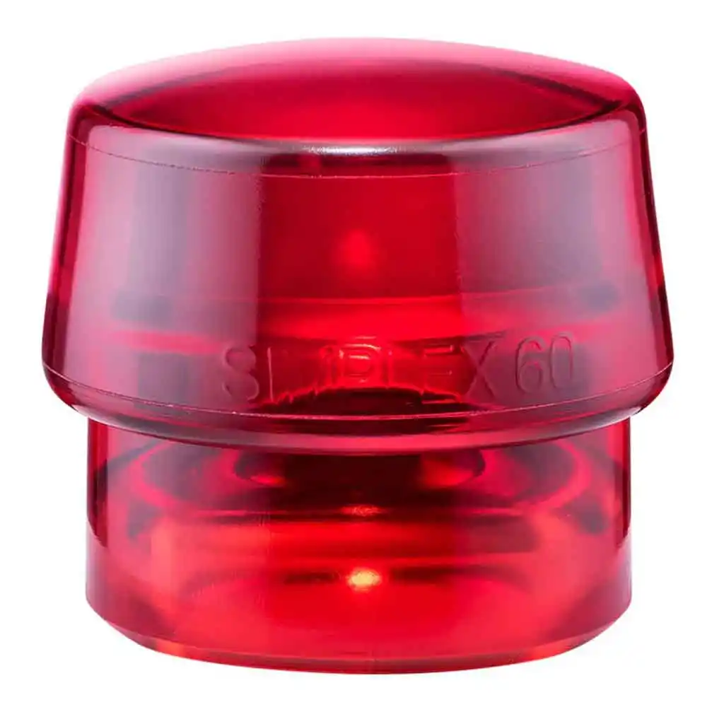 HALDER 1pk 60mm Insert Mallet Plastic Tips - Red 3206.06
