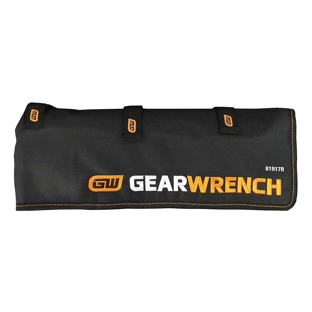 GEARWRENCH 18 Piece 12 Point Long Pattern SAE Combination Wrench Set Roll 81917R