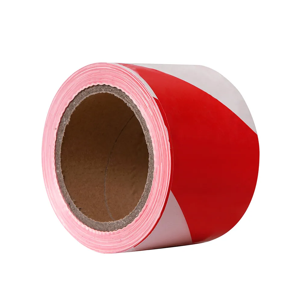 GUARDALL 100m x 75mm Red/White Stripes Barrier Tape GUABT75