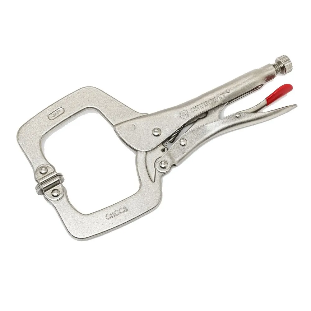 CRESCENT 280MM/11"Locking C-Clamp With Swivel Pad Tips C11CCSVN