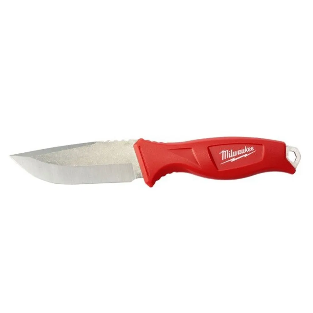 MILWAUKEE 101mm Fixed Blade Knife w. Molded Sheath 48221926