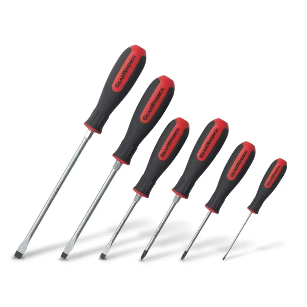 GEARWRENCH 6 Pc. Phillips/Slotted Dual Material Screwdriver Set 80050H
