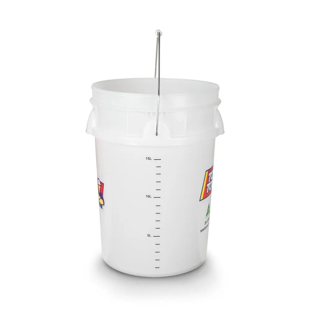 TOTAL TOOLS 20L Plastic Bucket With Handle Natural - No Lid TB20LN