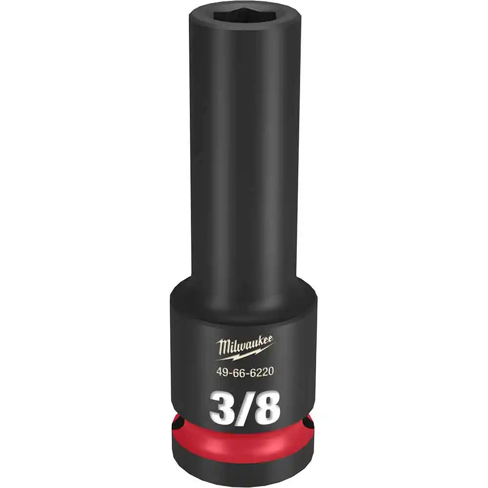 MILWAUKEE SHOCKWAVE 1/2" Drive 3/8" Deep 6 Point Impact Socket 49666220