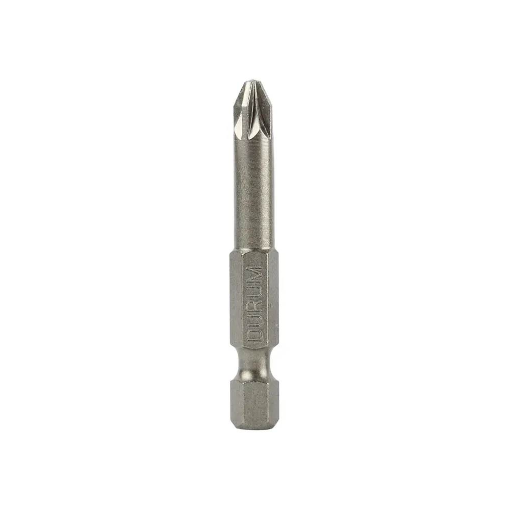 DURUM Pz2 x 50mm Pozidrive Power Screwdriver Bit - 2 Piece DB516
