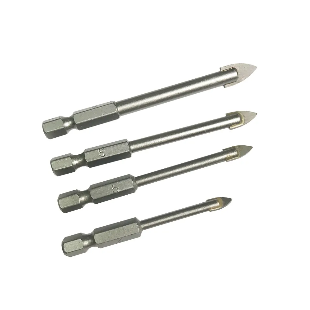 DETROIT 4 Piece TCT Glass & Tile Bit Set DGTBS4