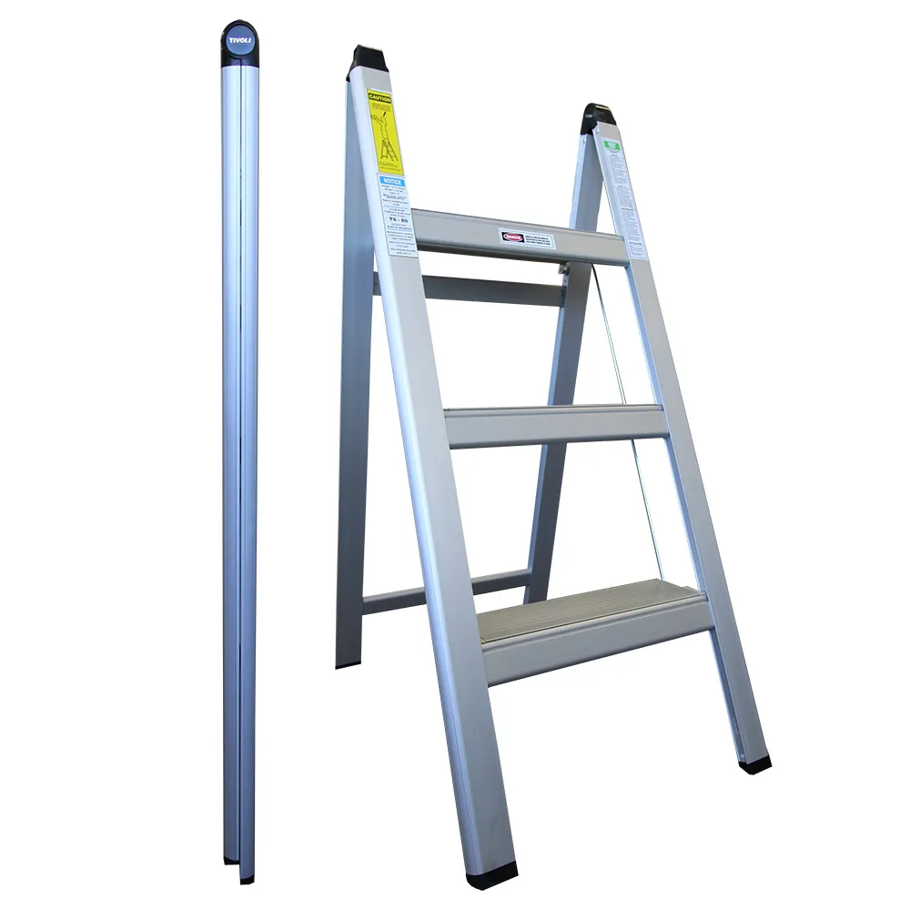 INDALEX 100kg Slimline 0.9m Aluminium Step Ladder TS-80
