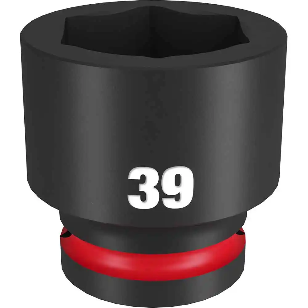 MILWAUKEE SHOCKWAVE 3/4inch Drive 39mm Standard 6 Point Impact Socket 49666377