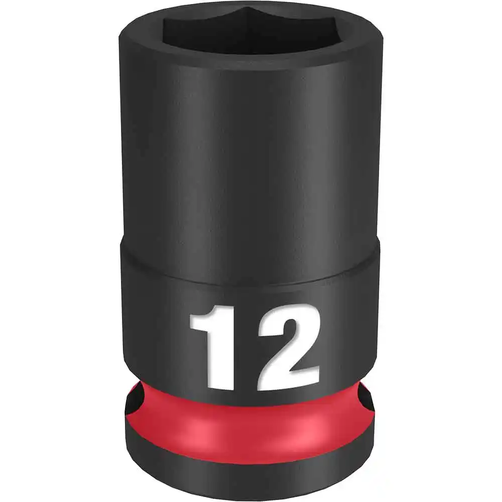 MILWAUKEE SHOCKWAVE 3/8" Drive 12mm Standard 6 Point Impact Socket 49666136