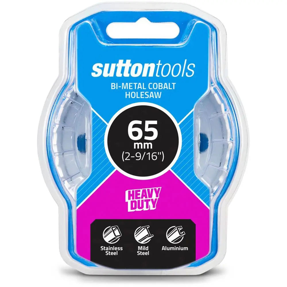 SUTTON 65mm (2.9/16inch) Bi-Metal Cobalt Holesaw