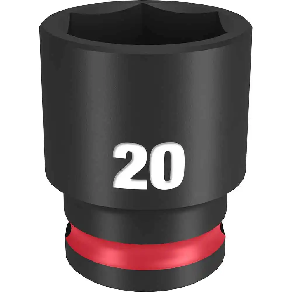 MILWAUKEE SHOCKWAVE 3/8" Drive 20mm Standard 6 Point Impact Socket 49666737