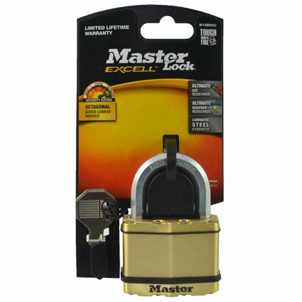 MASTER LOCK 64mm Excell Laminated Padlock M15BDAU
