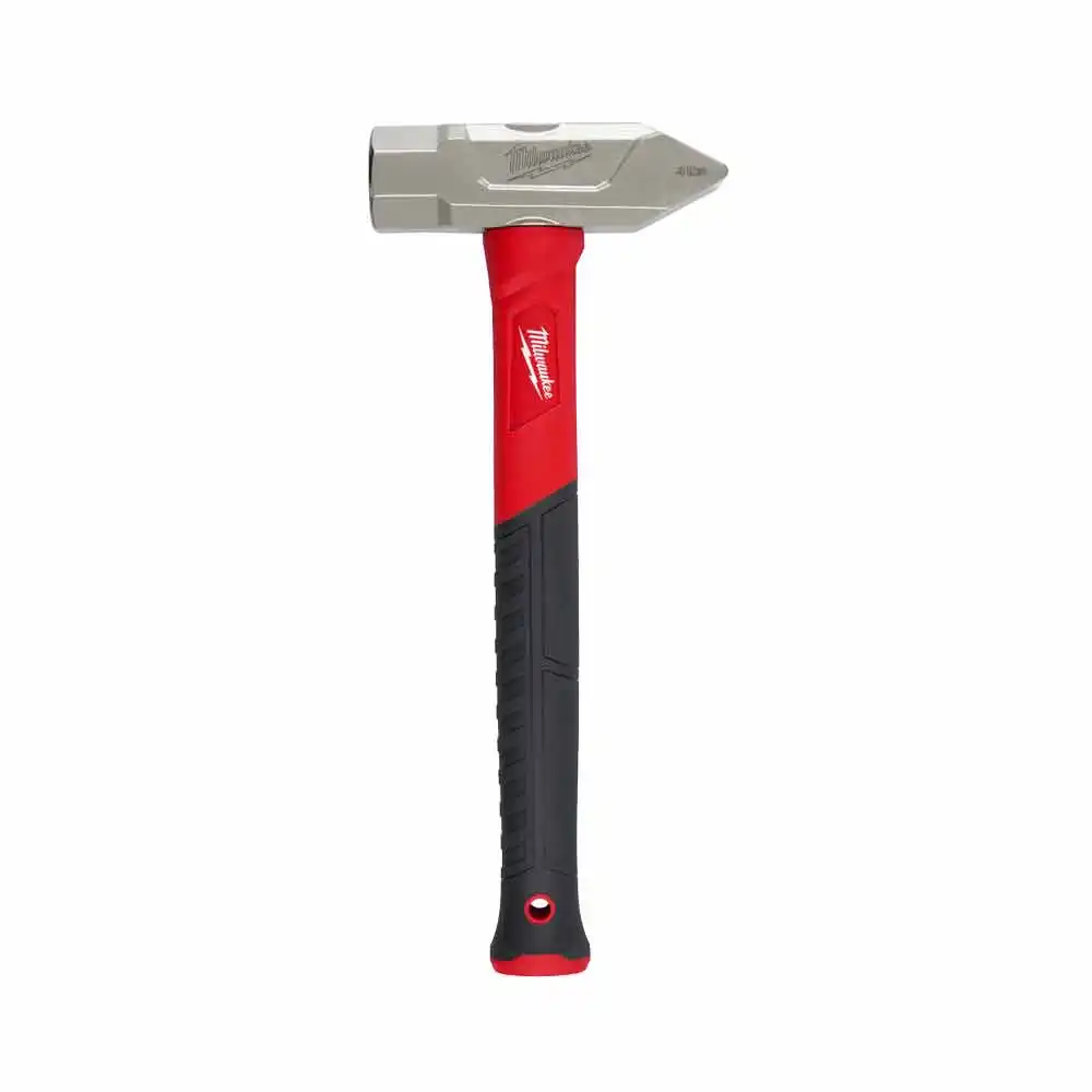 MILWAUKEE 4lb Cross-Peen Fibreglass Rubber Grip Club Hammer 48229315