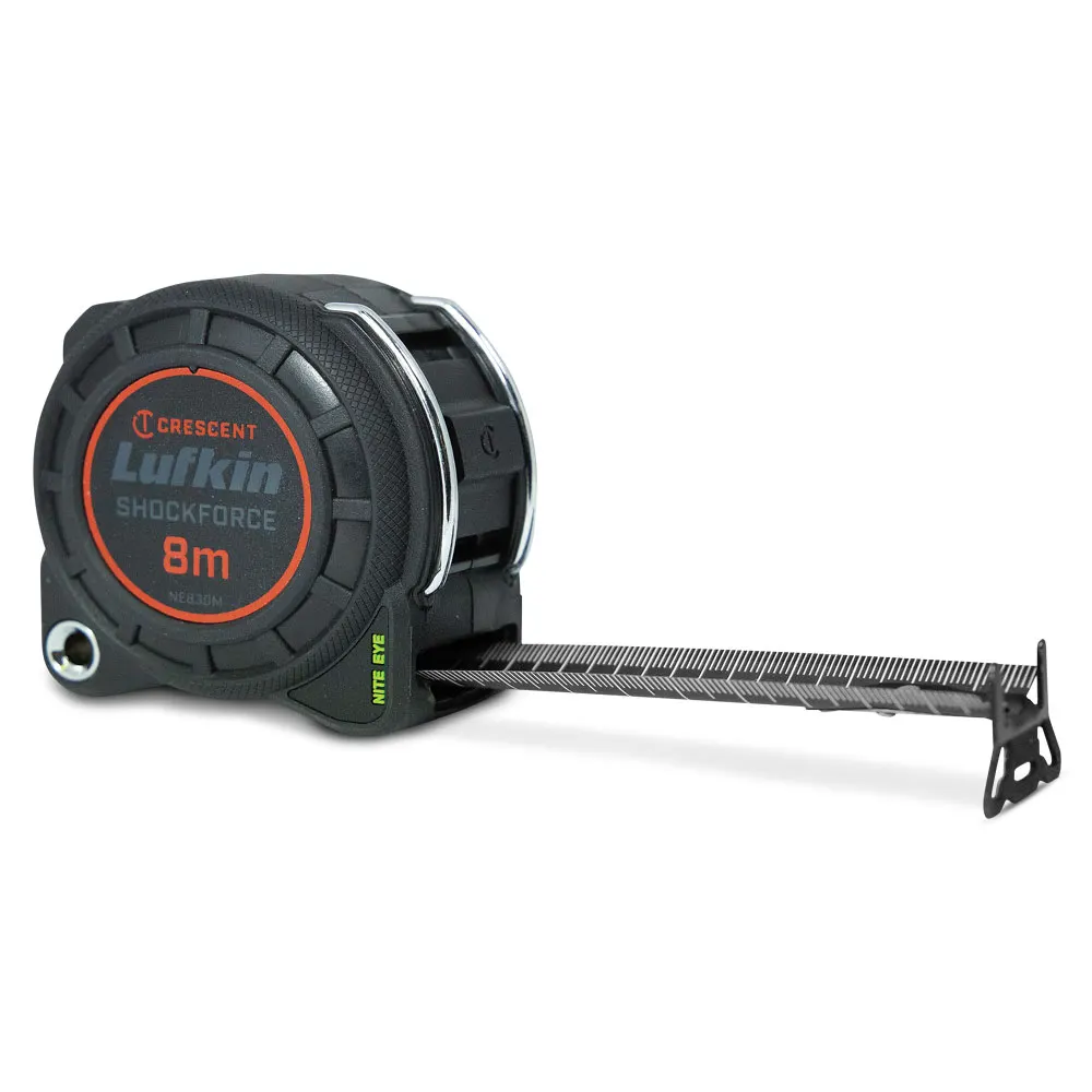 CRESCENT LUFKIN 8m x 30mm Shockforce Nite Eye Gen 1 Tape Measure NE830M