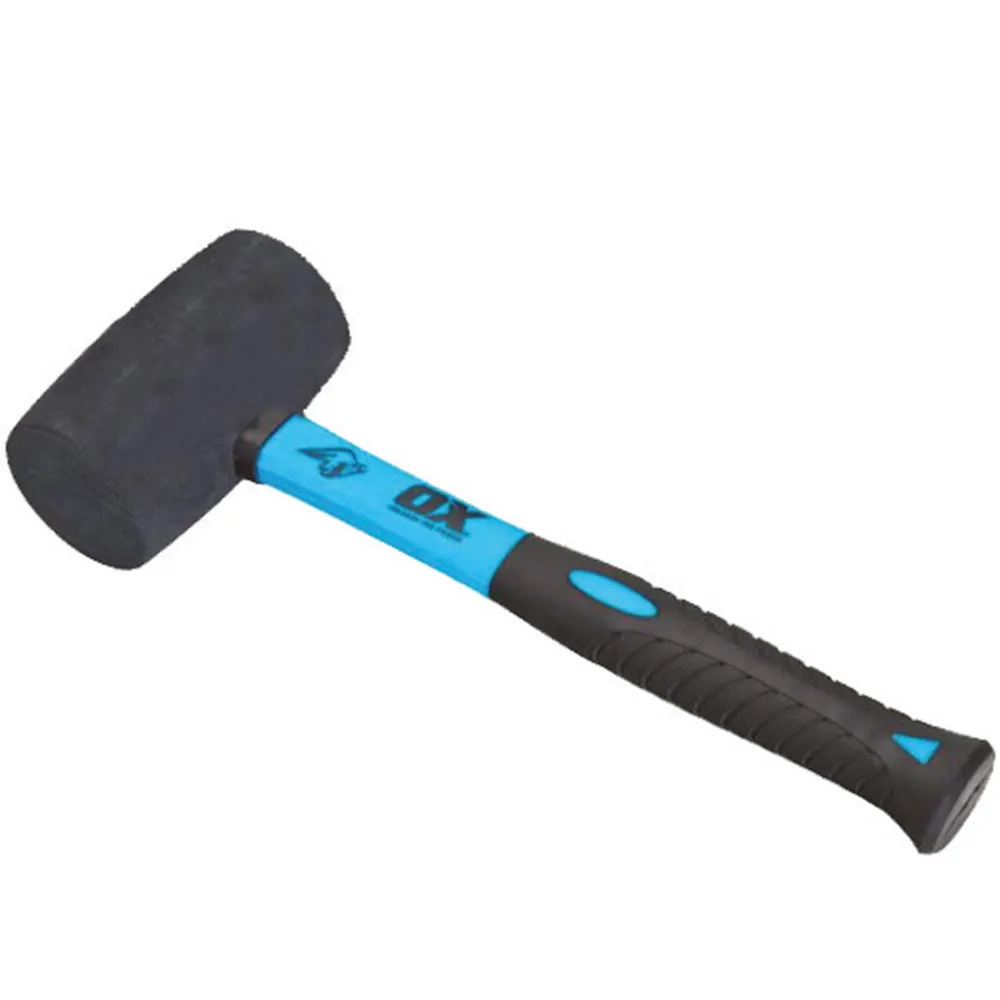 OX Trade 24Oz Rubber Mallet Wih Fibre Glass Handle OX-T081724