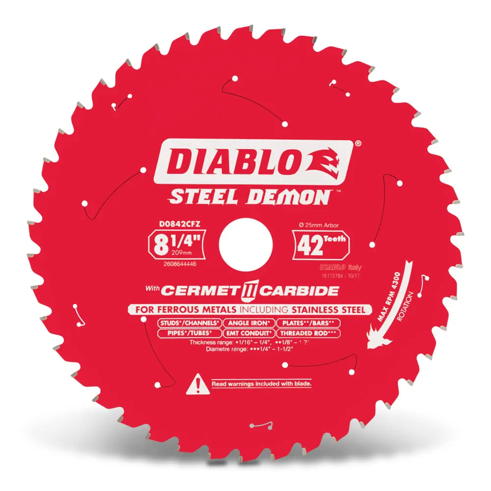 DIABLO 209mm 42T Ferrous Metals STEEL DEMON Saw Blade 2608644446