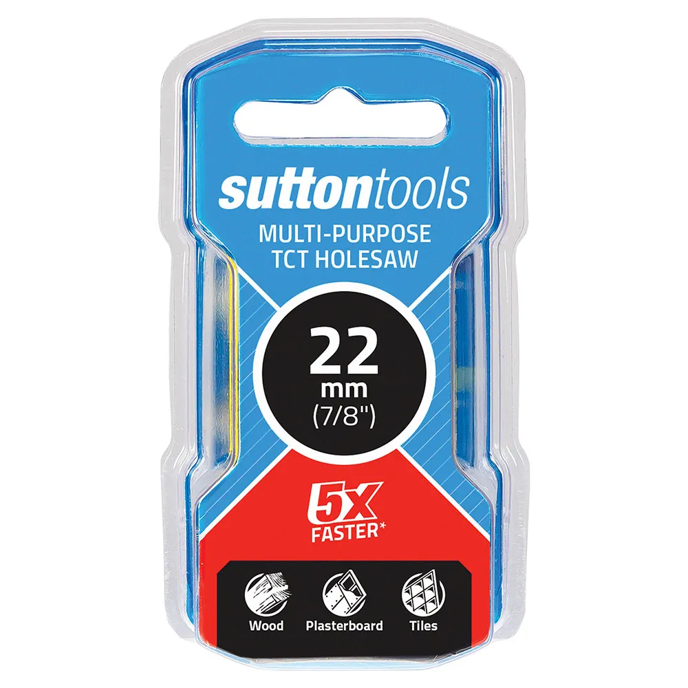 SUTTON 22mm (7/8inch) TCT Multi-Purpose Holesaw