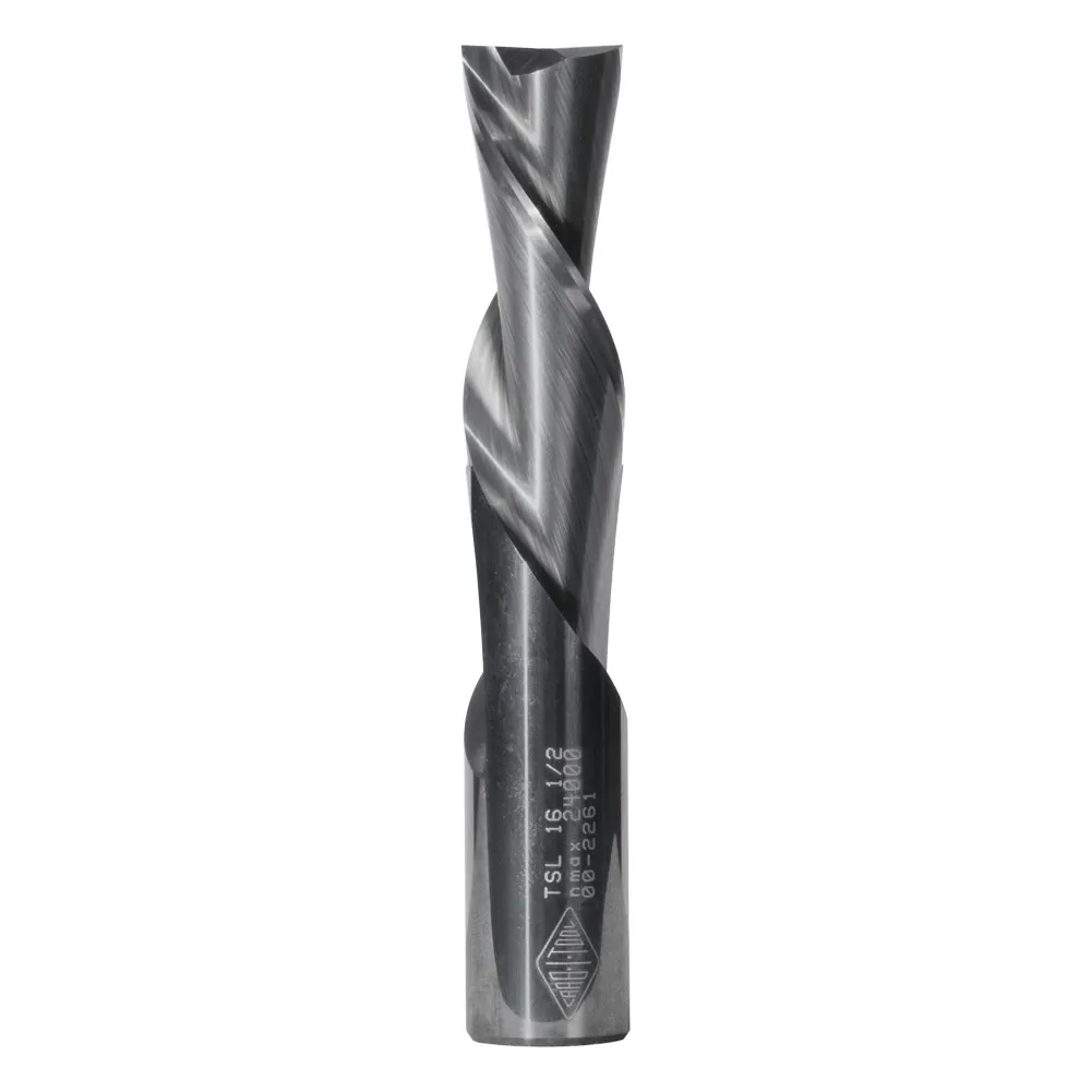 CARBITOOL 1/2inch TC Straight Down-Cut Spiral Router Bit for Non-Ferrous Metal - 1/2inch Shank TSL 16 1/2