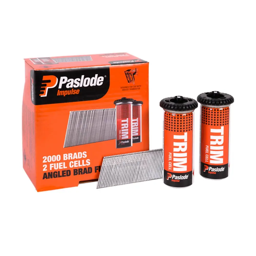 PASLODE 32mm 20 Degree C Brad Nails & 2 Fuel Cells - 2000 Pack B20732
