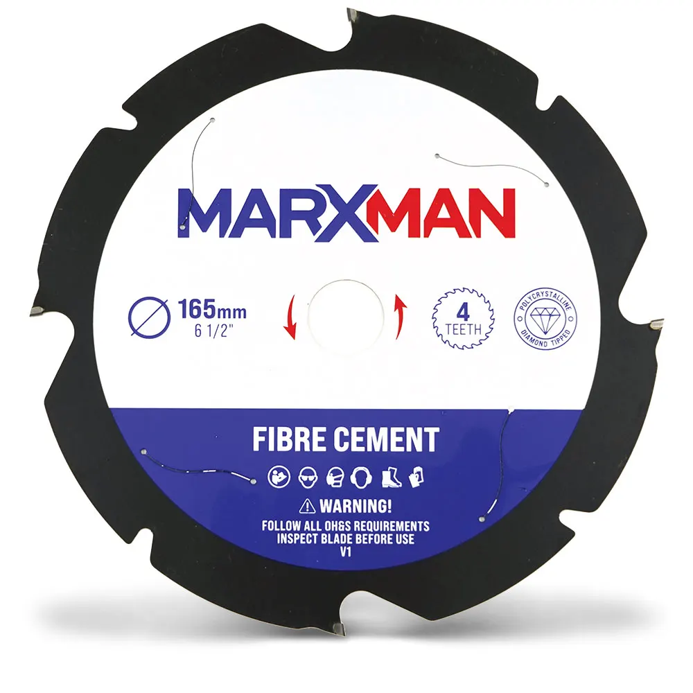 MARXMAN 165x20mm 4T PCD F/Cement Circular Saw Blade MCSBFC165