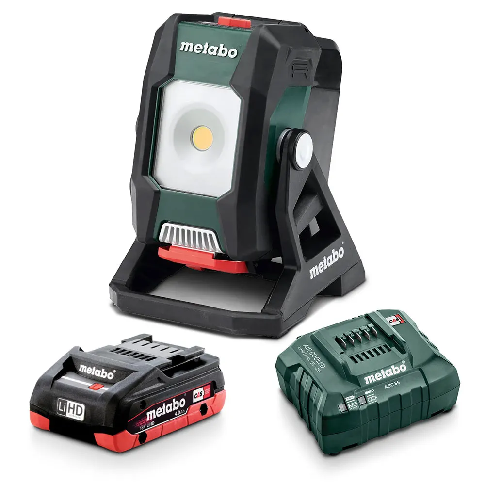 METABO 12-18V 1 x 4.0Ah 2000 Lumen Compact LED Light Kit AU60150400