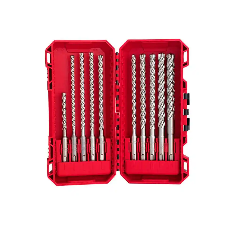 MILWAUKEE 10 Piece 5-12mm SDS Plus MX4 4-Cut Drill Bit Set 49323557