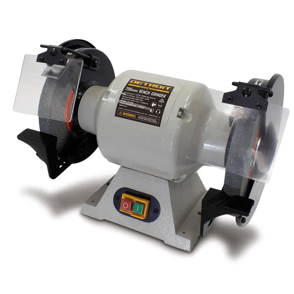 DETROIT MASTERS 750W 200mm Bench Grinder DETMBG750