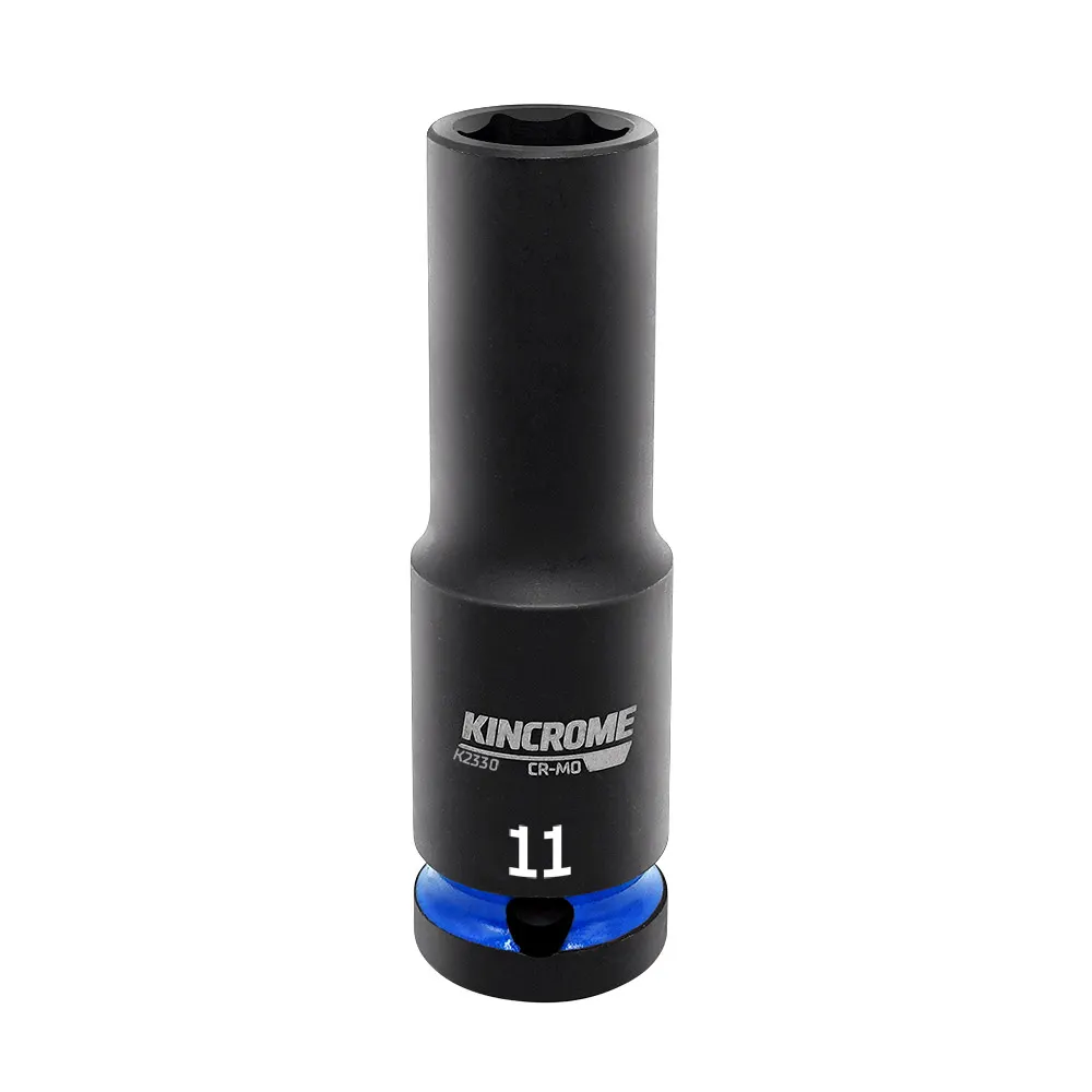 KINCROME 11mm x 1/2inch Drive Metric Deep Impact Socket K2330