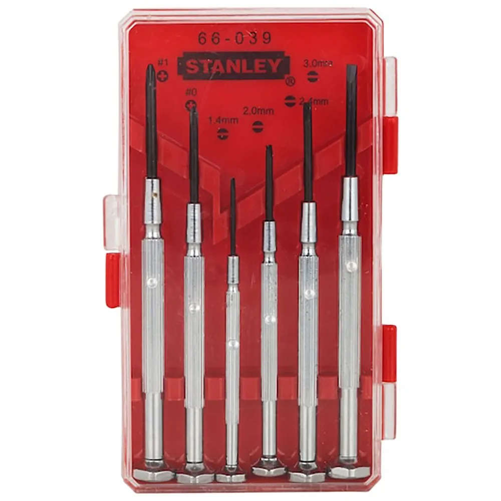 STANLEY 6 Pcs Jewellers Screwdriver Set 66-039