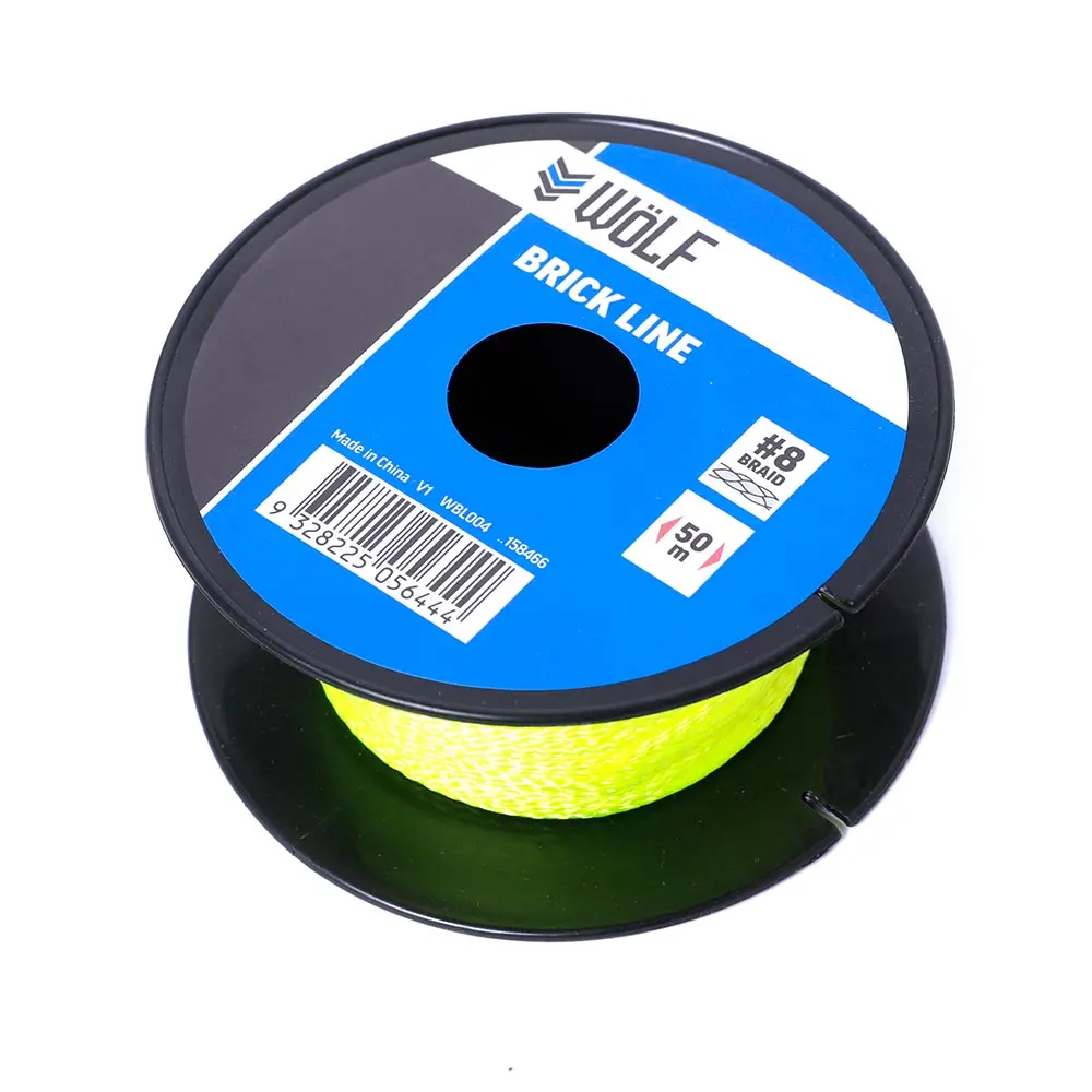 WoLF 50m Fluro Green Brick Line WBL004
