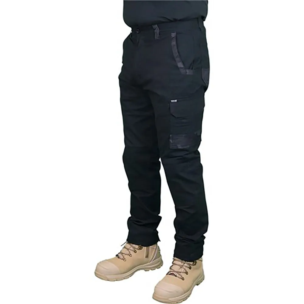 WORKIT Decoy Canvas Modern Fit Stretch Cargo Pants Black 1026B72R