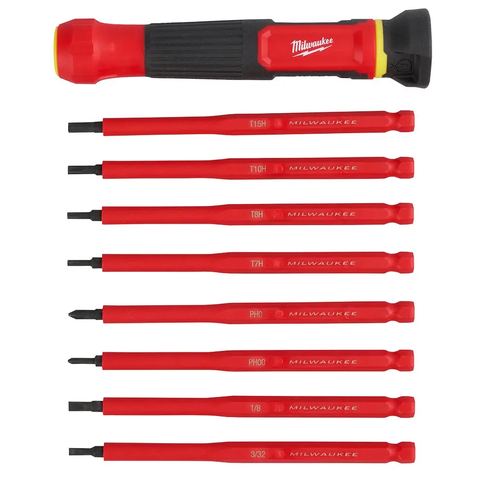 MILWAUKEE 8-in-1 1000v Insulated Precision Multi-Bit Screwdriver 48222217