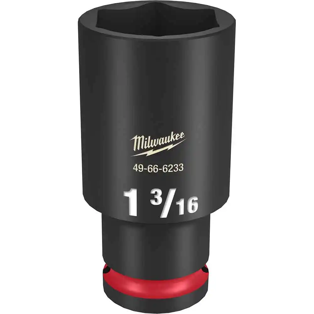 MILWAUKEE SHOCKWAVE 1/2" Drive 1-3/16" Deep 6 Point Impact Socket 49666233