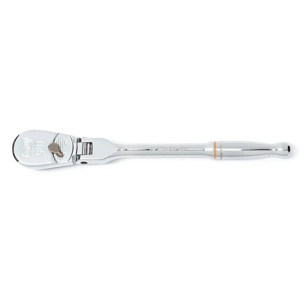 GEARWRENCH 177mm 1/4inch Drive 90 Tooth Full Polish Flex Teardrop Ratchet 81012T