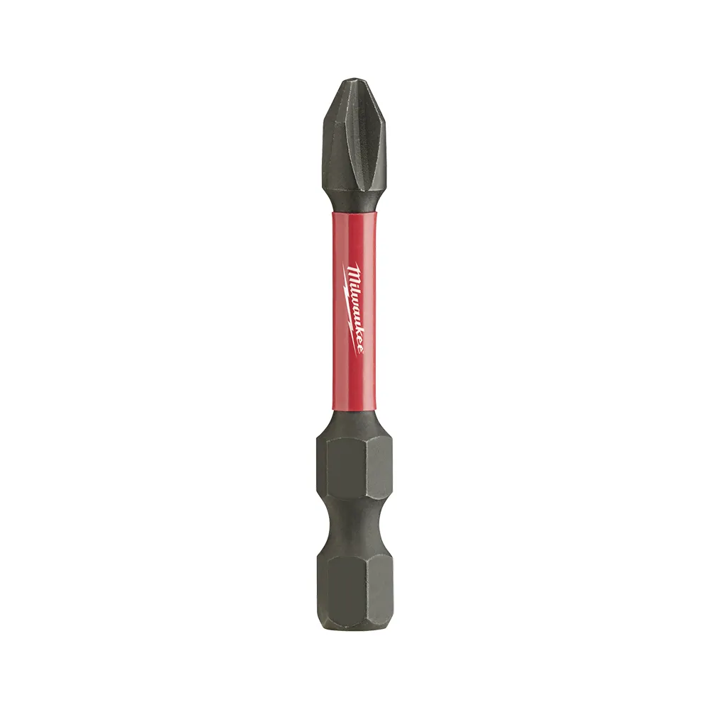 MILWAUKEE PH2 x 50mm Phillips Power Screwdriver Bit - SHOCKWAVE - 5 Piece 48324602