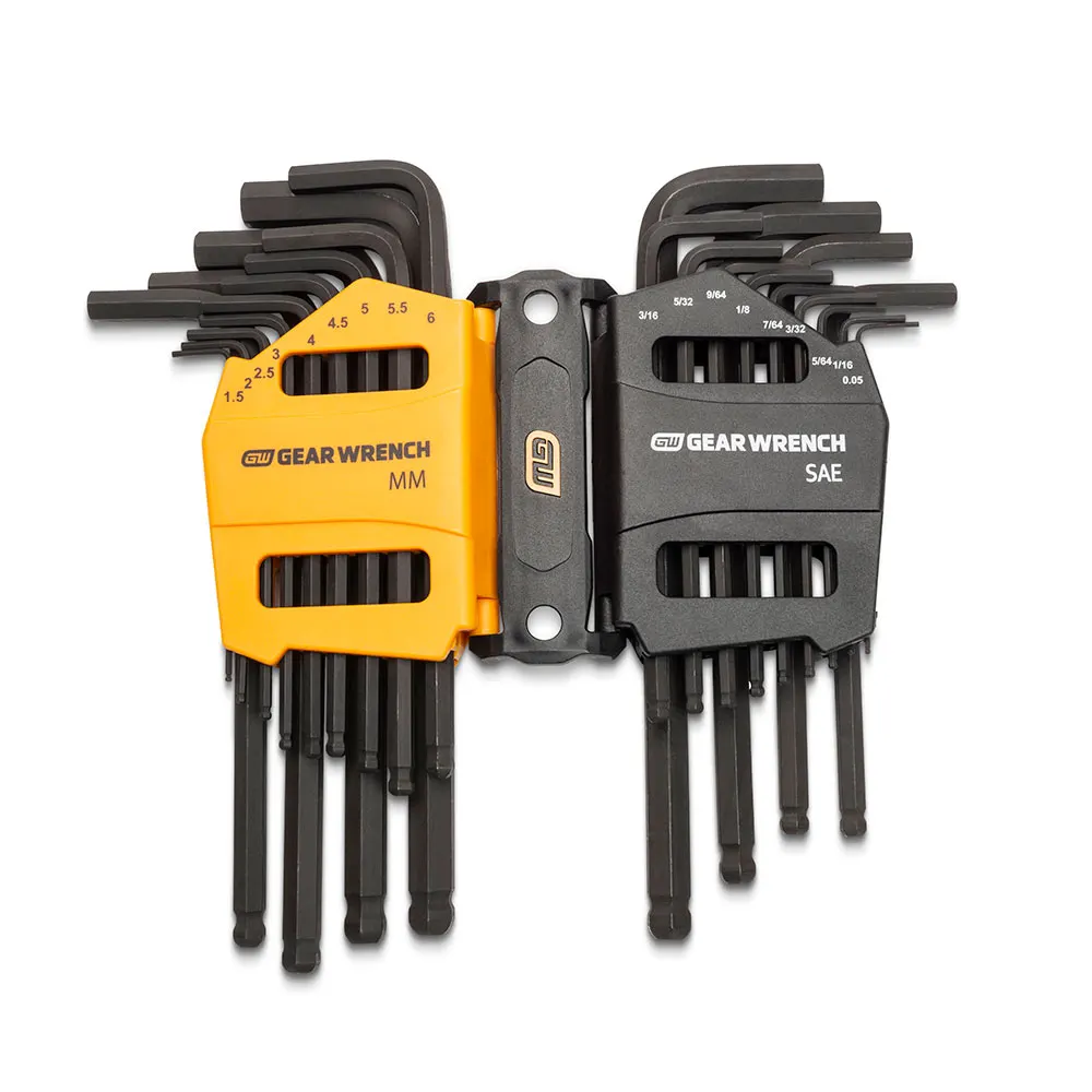 GEARWRENCH Met/Af B/End Long Hex-L Key Set - 30 Piece 83505