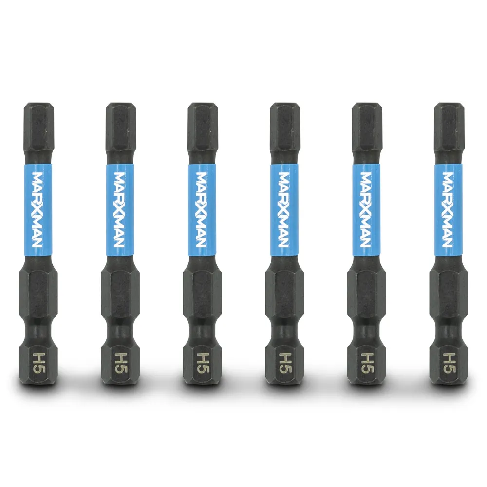 MARXMAN 5x50mm Hex Power Impact Screwdriver Bit - 6 Piece MSDBH5506PC