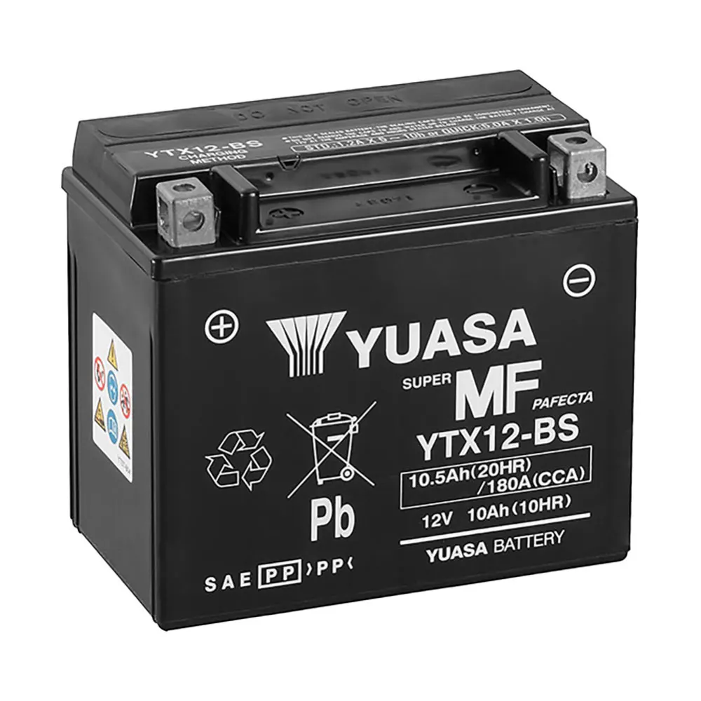 YUASA MOTORCYCLE YTX12-BS Motorcycle Battery 156009