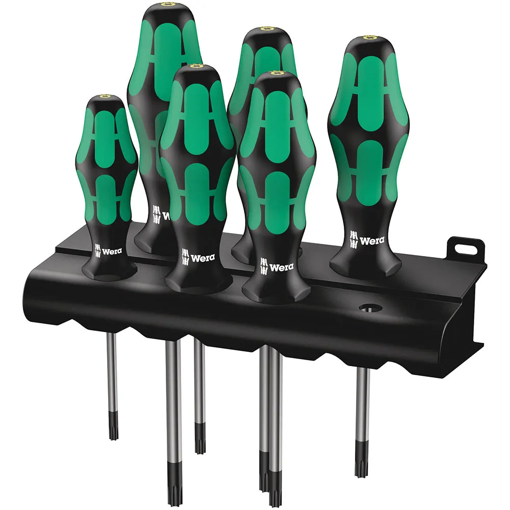 WERA 6 Piece Screwdriver Set w/ Rack WER138250