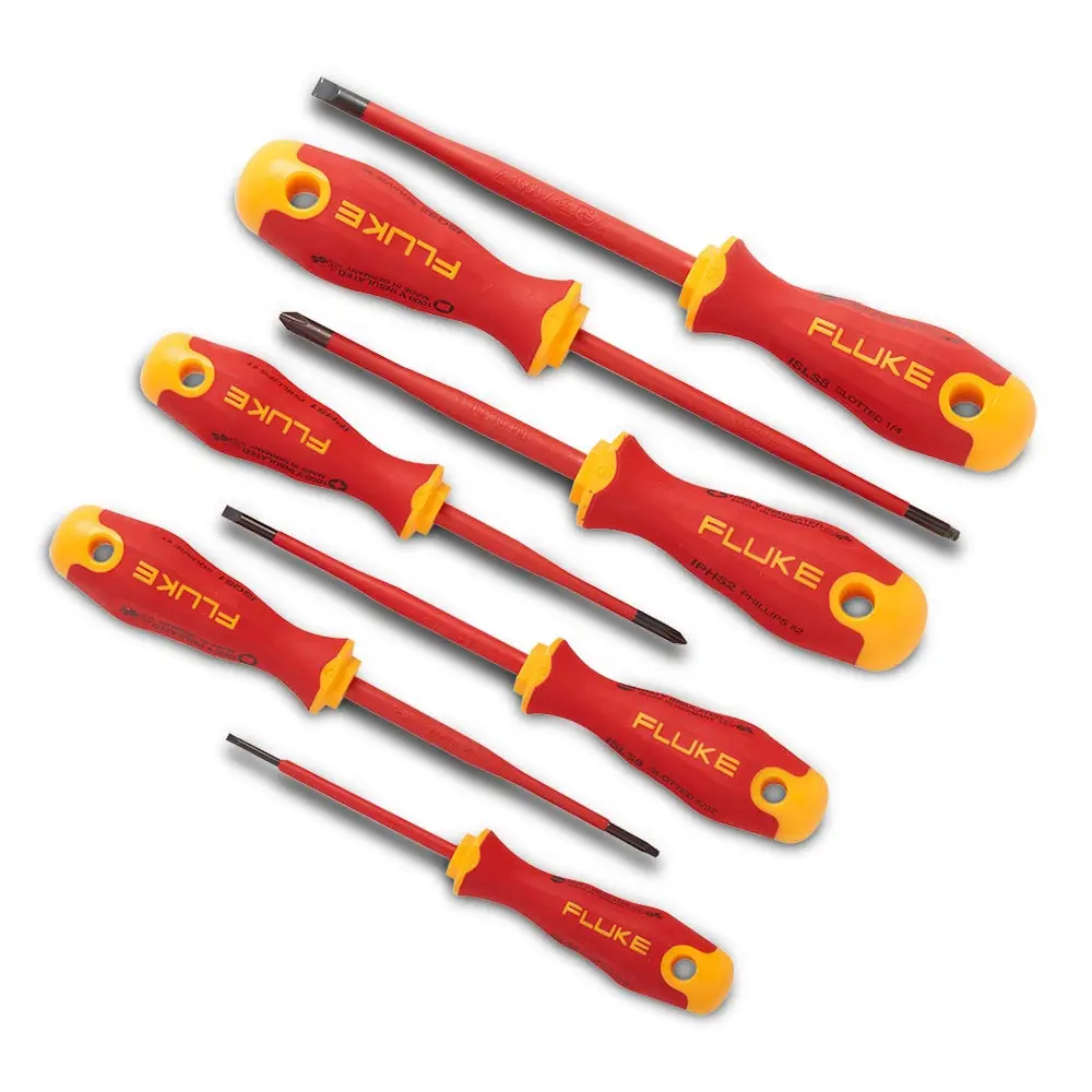 FLUKE 7 piece Insulated Screwdriver Kit FLUIKSC7