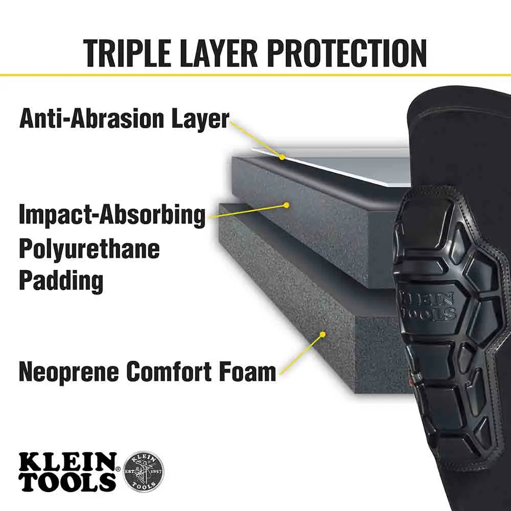 KLEIN Heavy Duty Knee Pads Sleeves S/M A-60615