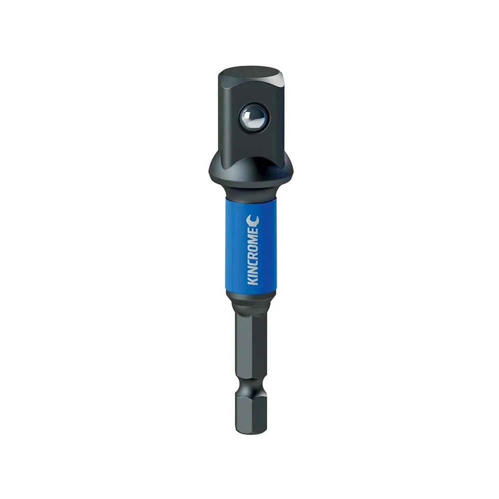 KINCROME 65mm 1/4 Hex - 1/2 Drive Power Hex-Socket Adaptor Bit - 1 Piece K21484
