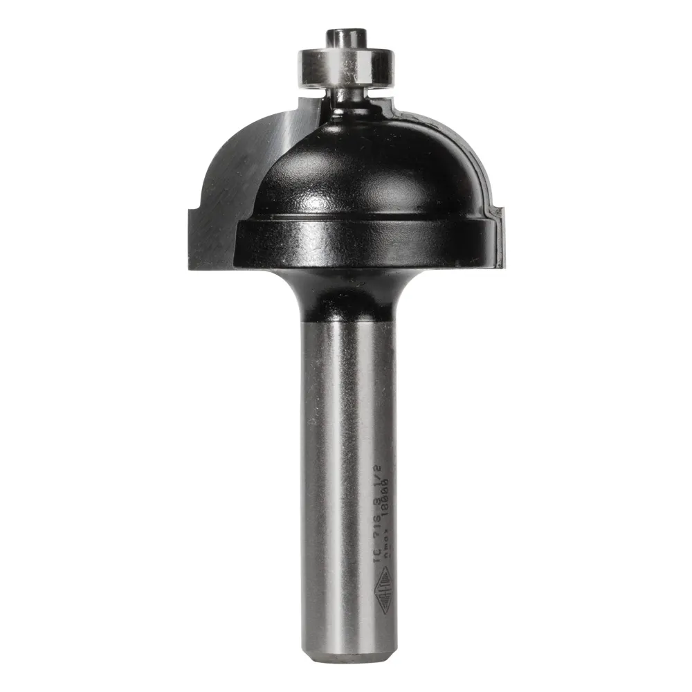 CARBITOOL Router Bit TCT Classical Cove w.Bearing 1/2inch -Radius 1/2inch -Shank TC 716 B 1/2