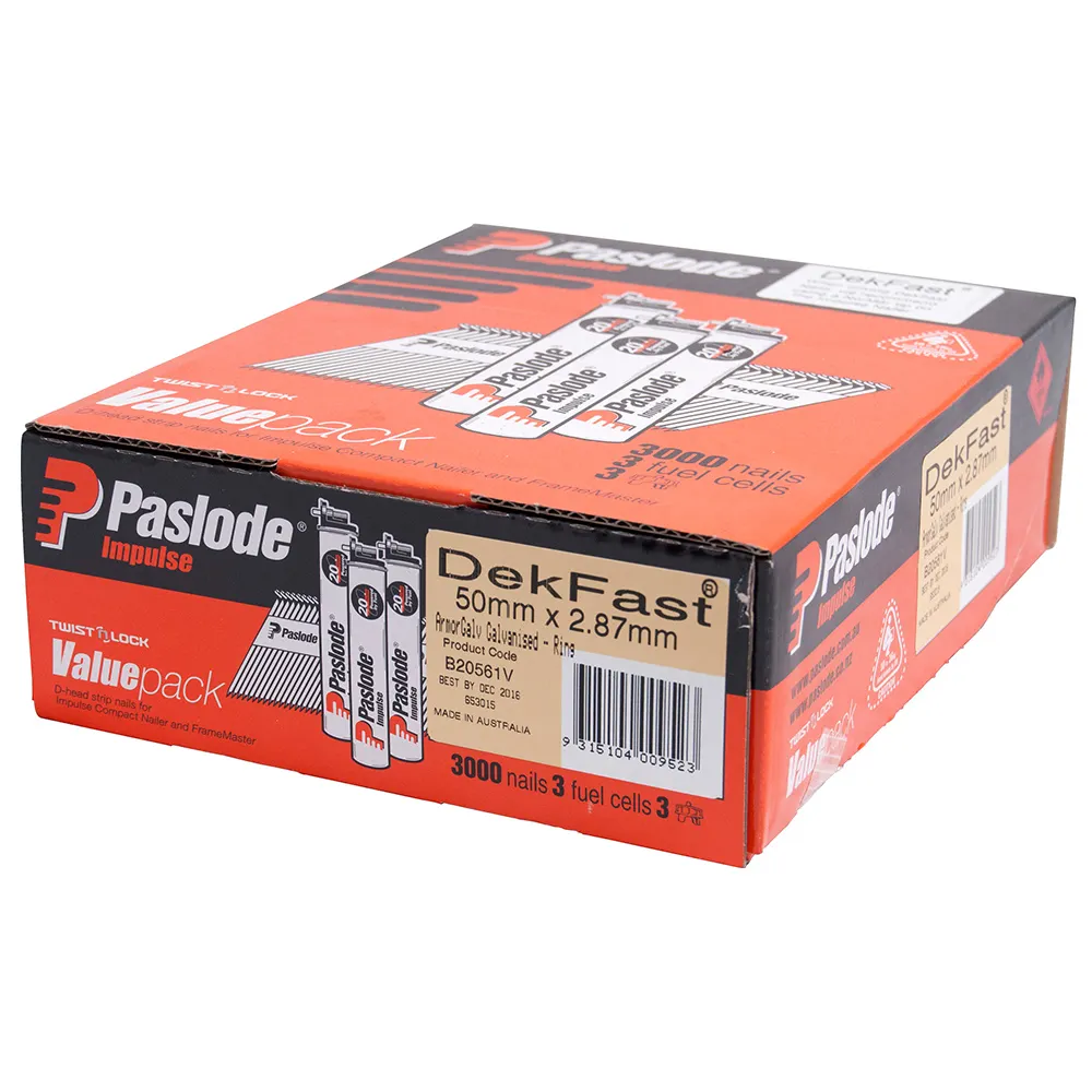 PASLODE 50mm Impulse DekFast 3000 Pack B20561V