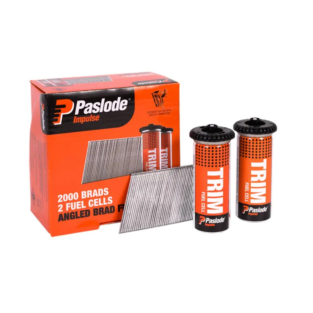 PASLODE 50mm 20 Degree C Brad Nails & 2 x Fuel Cells - 2000 Pack B20750
