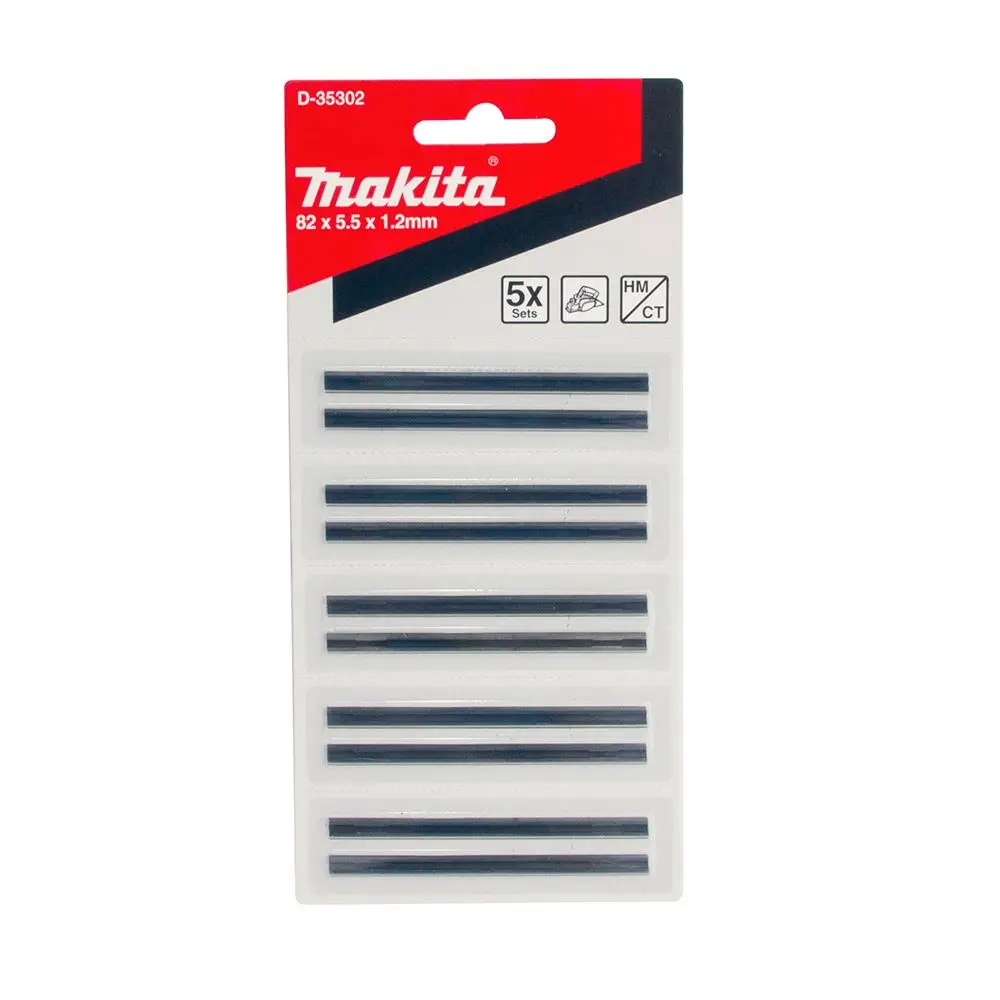 MAKITA 82mm TCT Planer Blade D/Edge 10 Piece