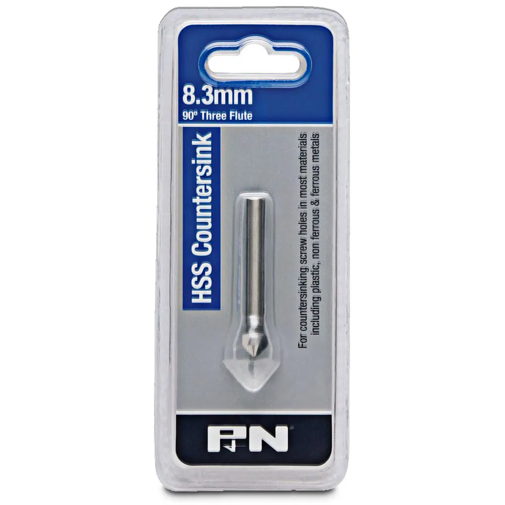 P&N 8.3mm 3-Flute HSS Countersink Bit