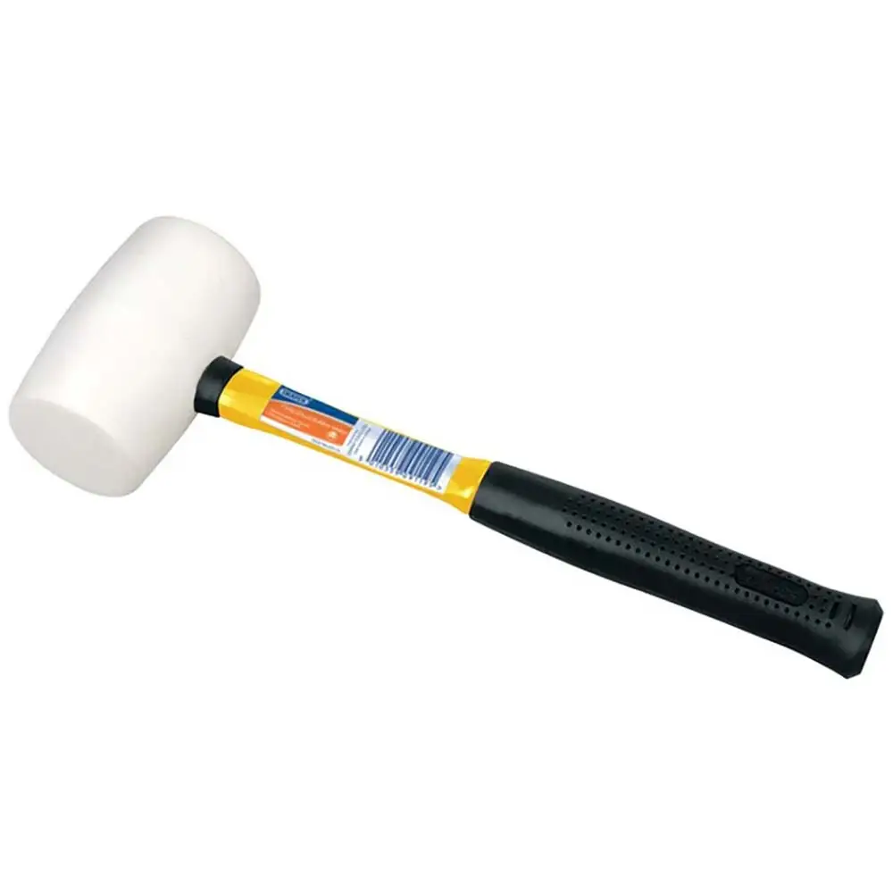 DRAPER Fibreglass Rubber Grip Rubber Mallet - White 09119