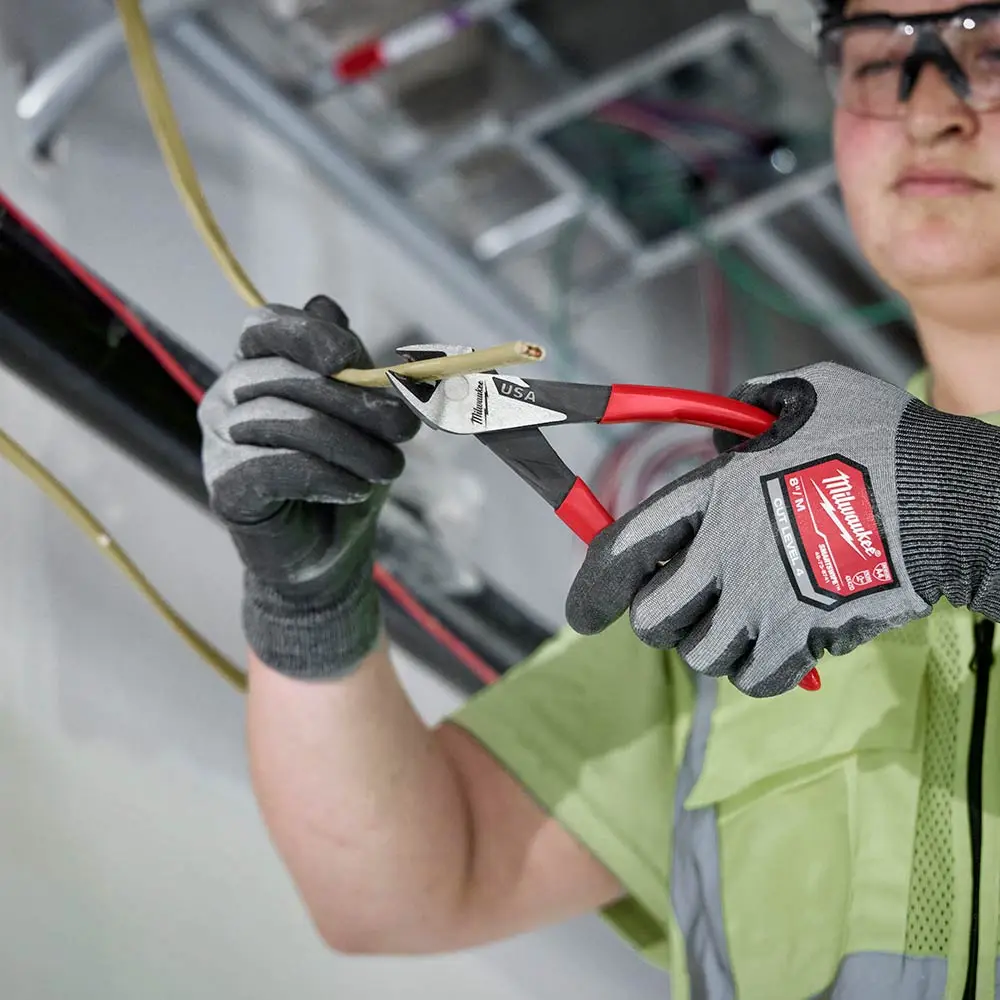 MILWAUKEE 203mm USA Made Plastic Grip Handle Diagonal Cutter Plier MT508